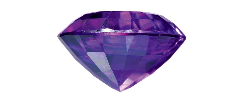 クラウン（ガードルの上）とパビリオン（ガードルの下）を持つカット