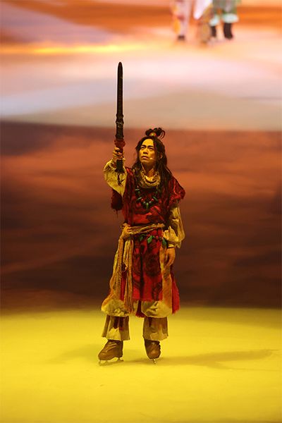 W主演を務め、「温羅」役を演じた高橋大輔さん。責任感があり、心優しき青年がなぜ鬼となったのか。前半の純朴で無邪気な時代から、悲しみを秘めた表情が切ない後半まで、目が離せない演技だった。