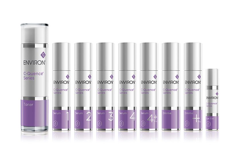Ｃ－クエンストーナー 130ml 1万1990円  Ｃ－クエンスセラム1～4プラス 35ml 1万8040円～  Ｃ－クエンスクリーム 35ml 1万5620円／エンビロン