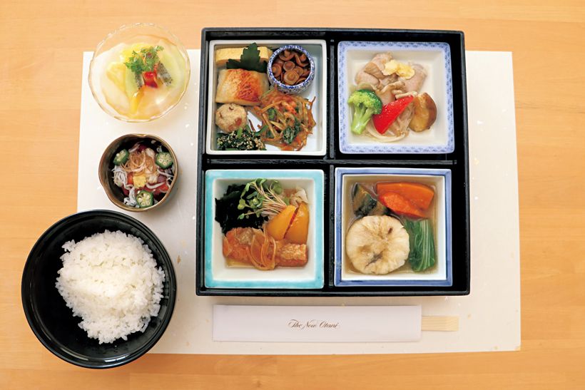 同院の管理栄養士とホテルニューオータニ 大阪のコラボメニュー(写真は2024年度メニュー「腸内細菌を整える」)を提供するなど、人間ドックのサービスにも力を入れる。