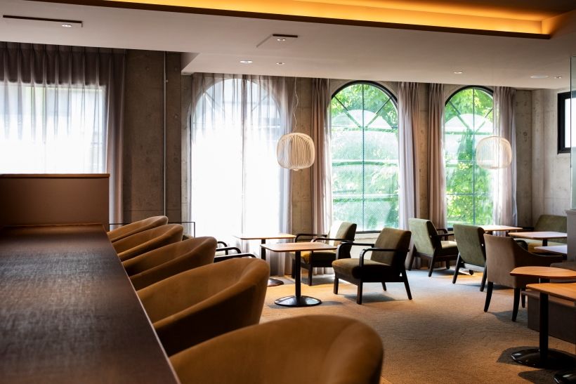 「HISAYA KYOTO 麻布十番店」2階ラウンジ。