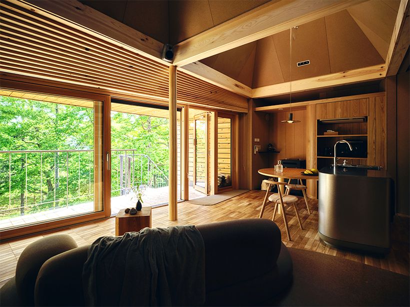 Mediumタイプの客室の一例。