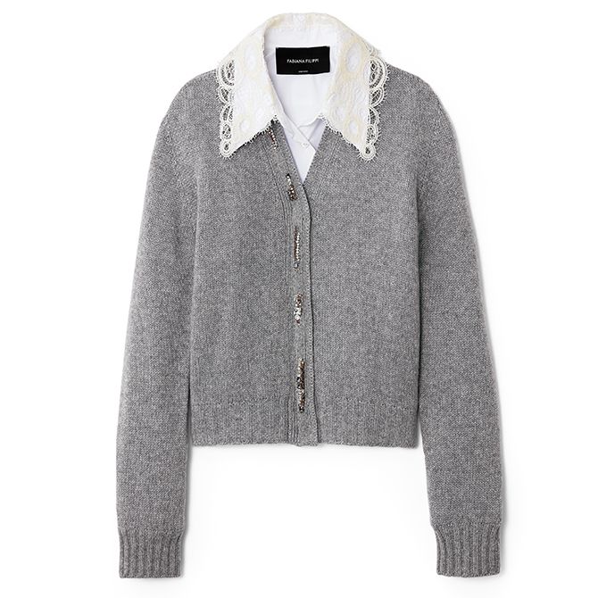 「ファビアナ フィリッピ」のブラウスとカーディガン