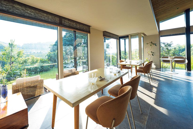 「加野会」もよく開催されるフランス料理店SETTAN（セッタン）。摂津・丹波の食材を使った唯一無二の料理は「シェフの人柄そのものの優しい味」と貴田さん。