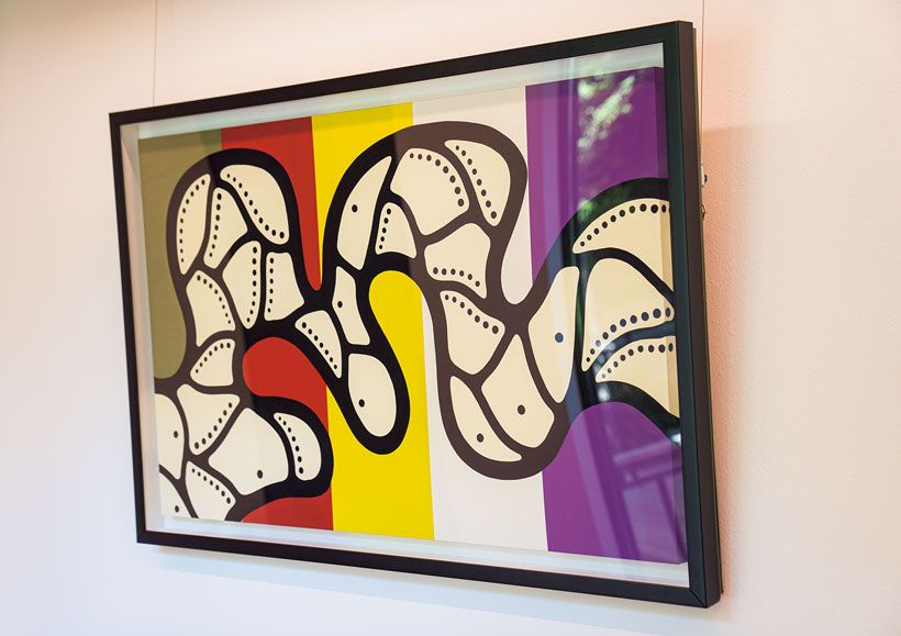 アヒ・チョイさんの作品《中今》。