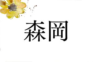 東日本には極めて少ない「森岡」。土佐市付近に集中するなど高知県では一般的な名字です