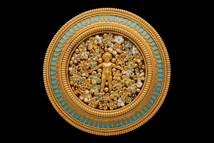 素材：ゴールド、エナメル 製作年：1860年頃 製作国：イタリア