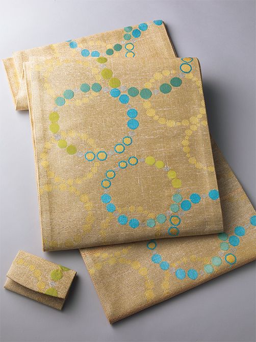 桝屋髙尾 ねん金綴錦袋帯とカードケース