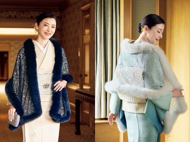 「フォックスファー付きレースストール」のページはこちら