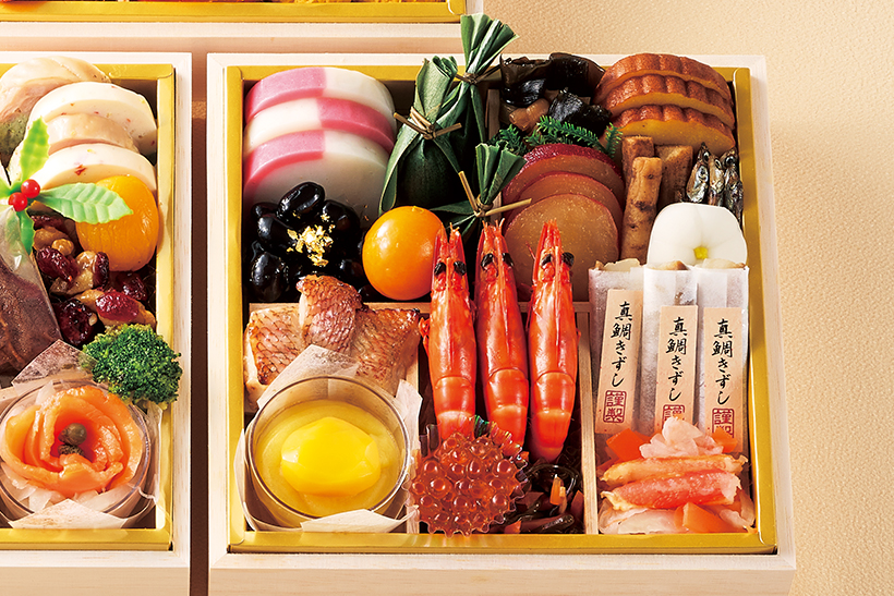 和・洋・中の全53品目が入り3〜4人で囲める「家庭画報オリジナル 三段