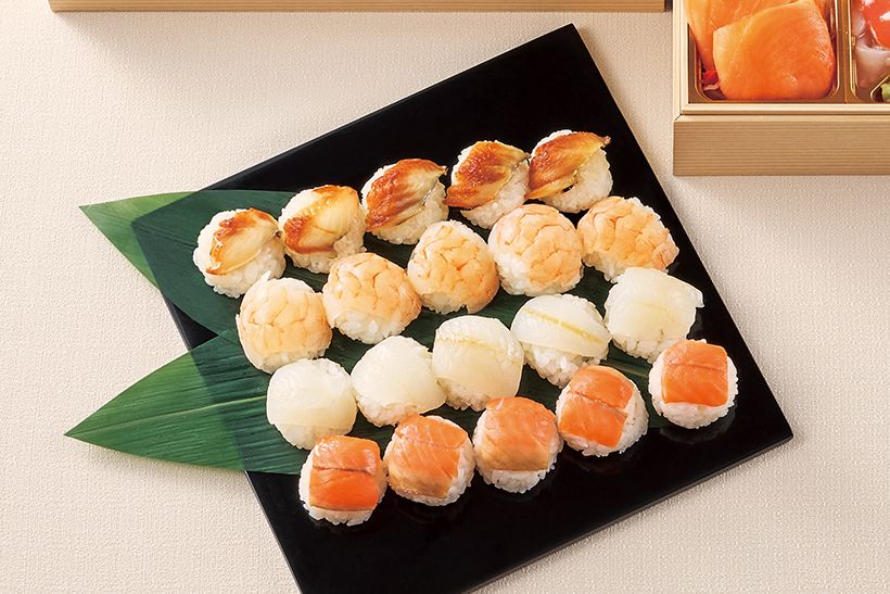 家庭画報オリジナル　和二段＋彩り手まり寿司　手まり寿司