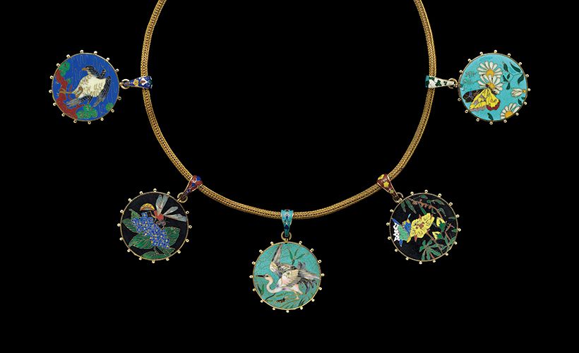 アントワーヌ･タール作　ファリーズ　エナメルディスク ネックレス