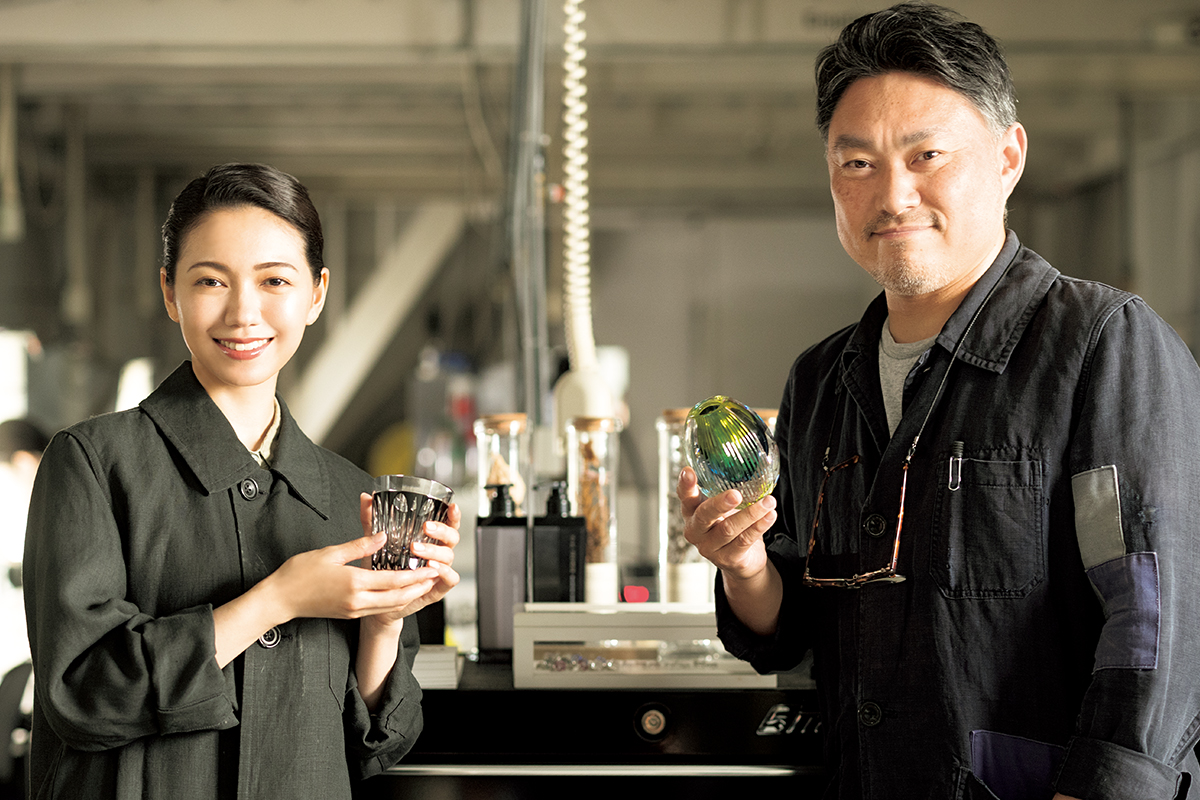 江戸切子の粋と美に二階堂ふみさんが魅せられて。明治期に流行した