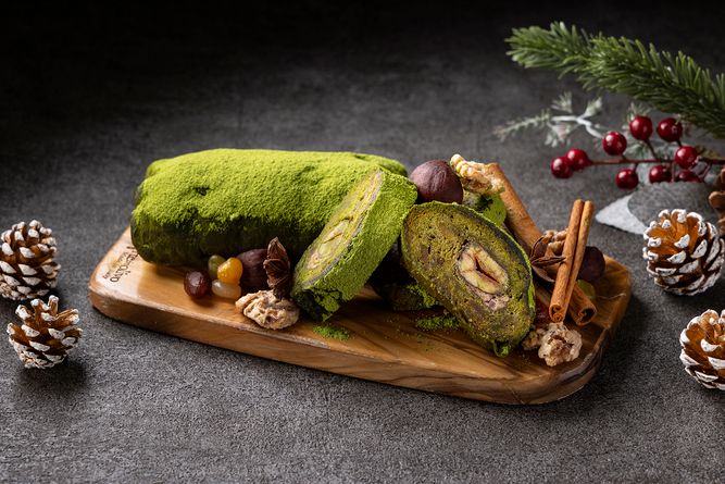 「抹茶シュトーレン」3,456円（税込）、長さ13cm 