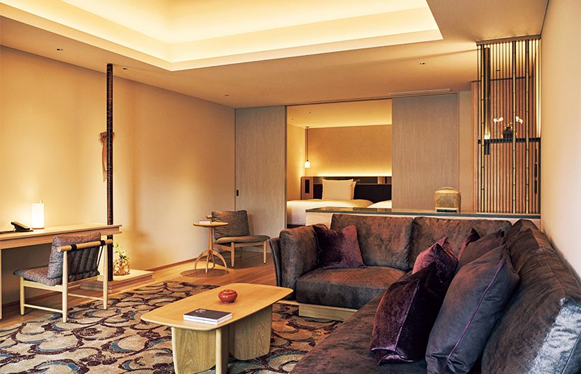 美意識のゆき届いた調度品も魅力。