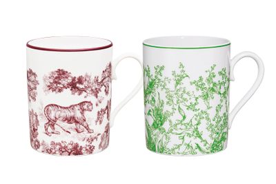 DIOR MAISON「トワル ドゥ ジュイ」と「リリー オブ ザ バレー」のマグカップ