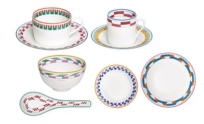 HERMÈS「エルメス・アン・コントルポワン」のテーブルウェア　©Hermès