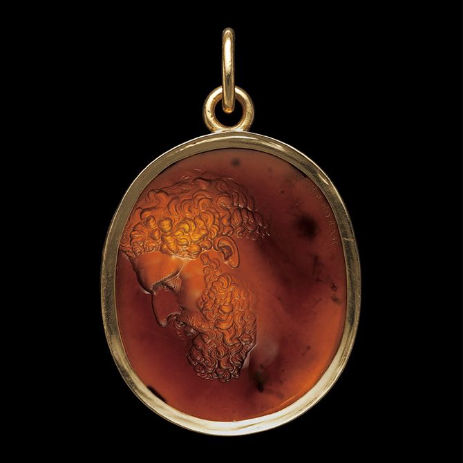 素材：ゴールド、サード 製作年：1780～1784年頃 製作国：イタリア