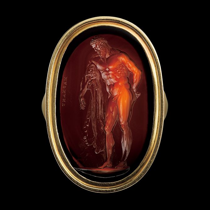 素材：ゴールド、サード 製作年：1780～1784年頃 製作国：イタリア