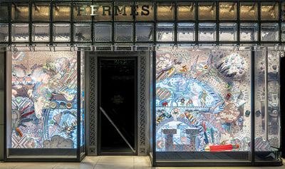 ©SATOSHI ASAKAWA / COURTESY OF HERMÈS JAPON　銀座メゾンエルメス 「Please Hold The Line」（2025）