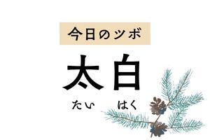 消化不良や下痢には「太白」。疲れや倦怠感、息切れを改善し生命力も上向きに
