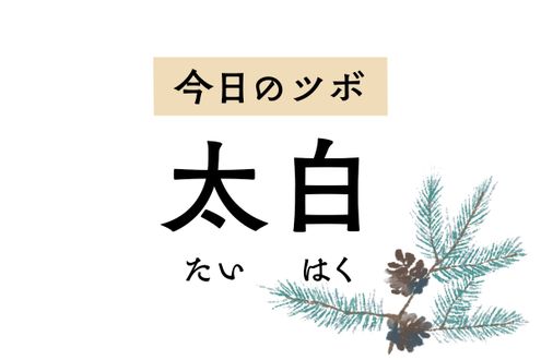 消化不良や下痢には「太白」。疲れや倦怠感、息切れを改善し生命力も上向きに