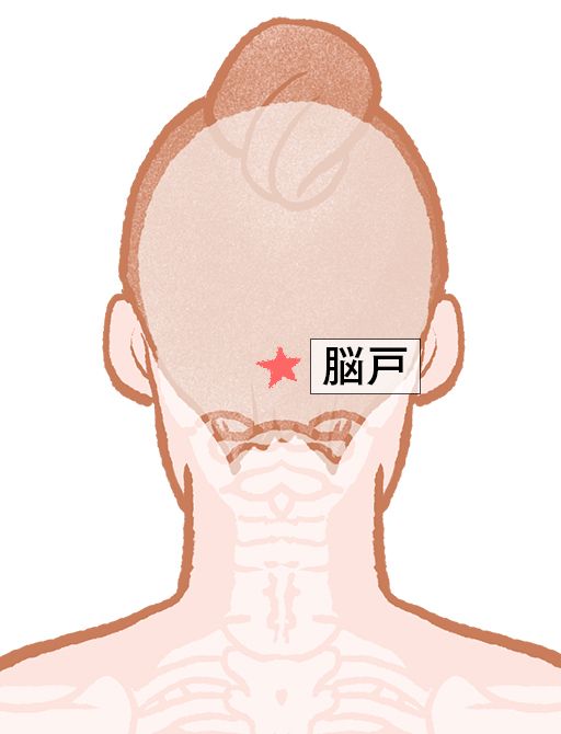脳戸（のうこ）：督脈のツボ