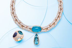 アクアマリンとパヴェが煌めく「ポメラート」のハイジュエリー