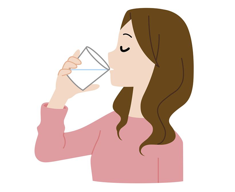 起きたらすぐに水を飲む