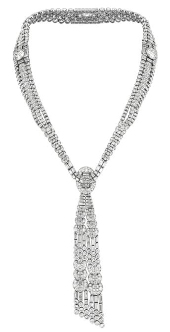 《ネックレス》1929年 Pt、ダイヤモンドヴァン クリーフ＆アーペル コレクション© Van Cleef & Arpels