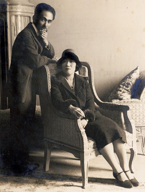 《朝香宮鳩彦王、朝香宮鳩彦王妃允子肖像》1925年頃 写真 東京都庭園美術館蔵