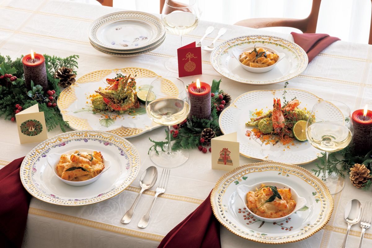 リストランテ濱﨑・濱﨑龍一さんのオーブン料理レシピ。パスタグラタン＆香草パン粉焼きをエレガントに