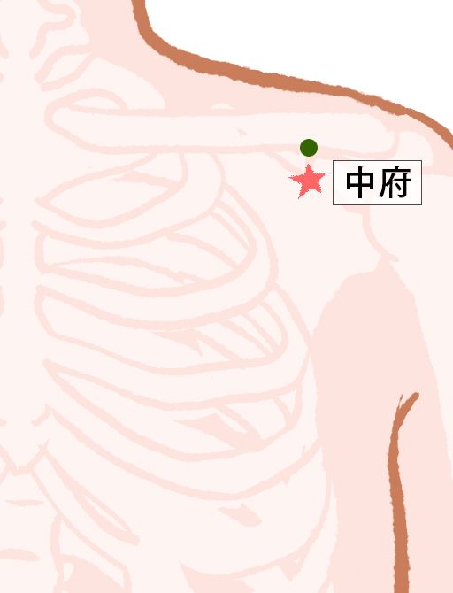 中府（ちゅうふ）：肺経のツボ