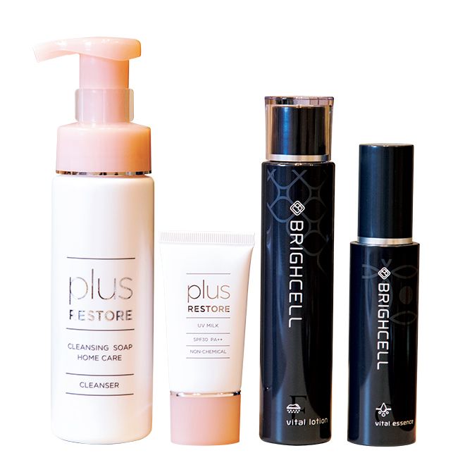 皮膚科専門医開発品など、スキンケア商品のラインナップも充実。