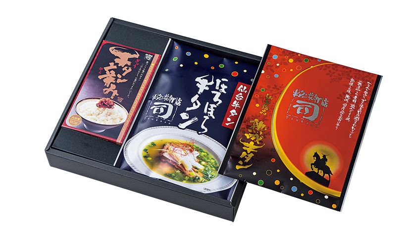 ギフトにも向く3品の詰め合わせ6750円。