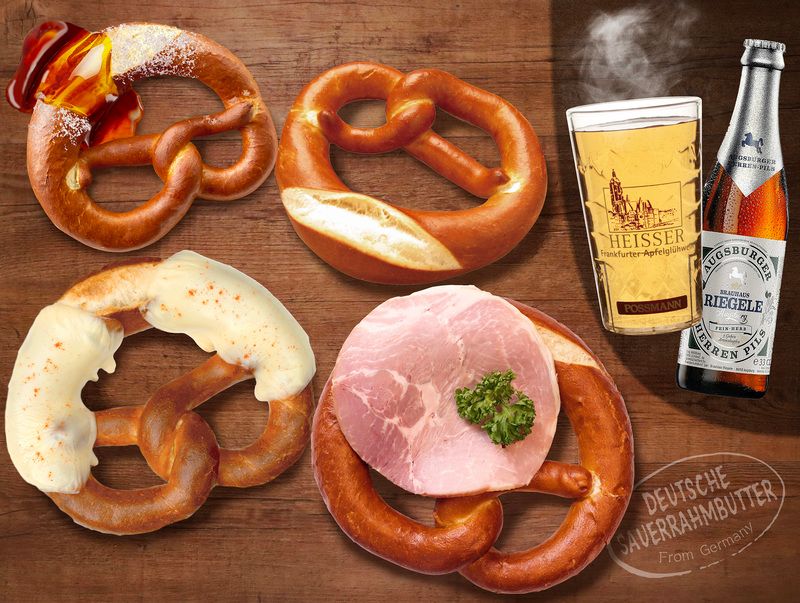 写真右上・発酵バタープレッツェル 650円