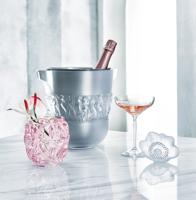 ラリック　LALIQUE カティ ティーキャディー クリスタル　茶の花 ラリック LALIQUE カティ ティーキャディー クリスタル 茶の花 - メルカリ