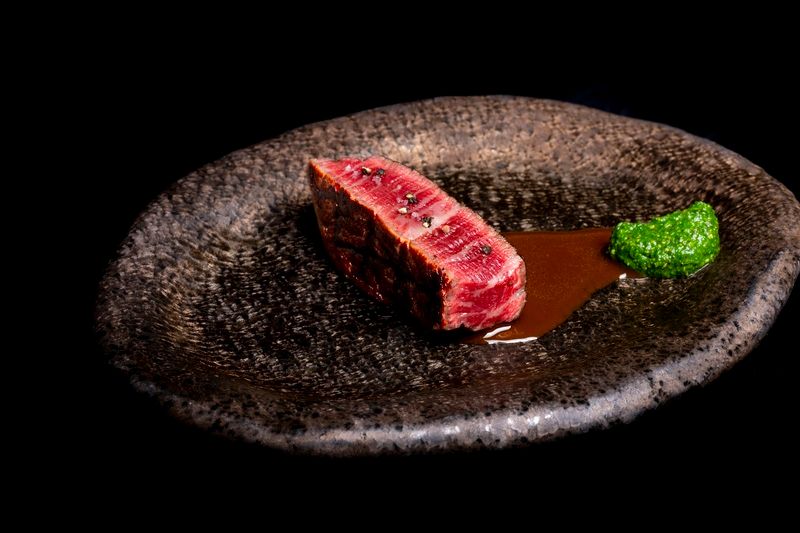 熊本県産 あか牛 フィレ 炭火焼き。