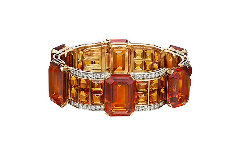 《ブレスレット》1940年頃 ゴールド、プラチナ、シトリン、ダイヤモンド ブルガリ・ヘリテージ・コレクション