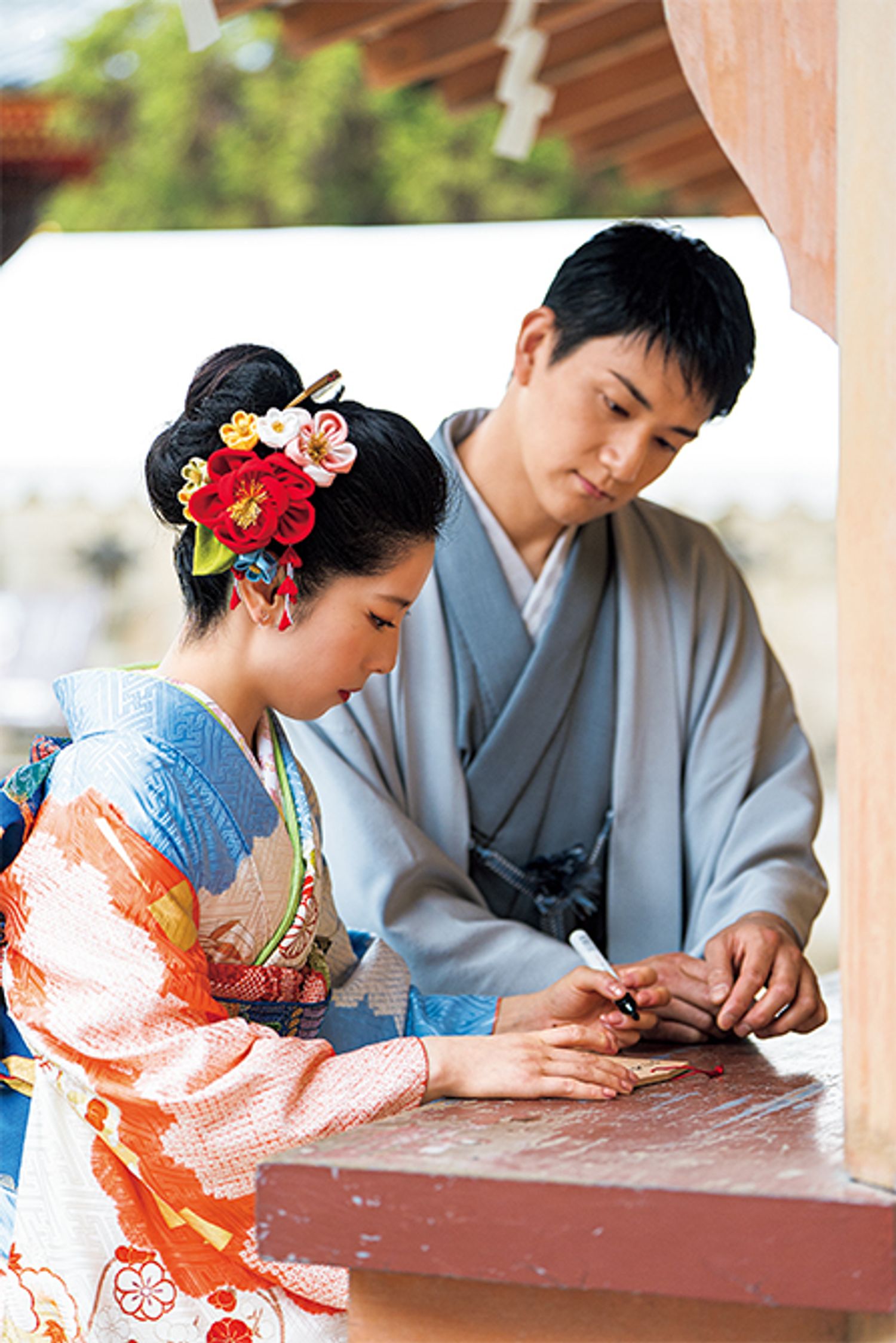 【10】絵馬の文言を相談中