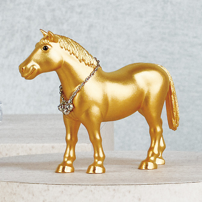 干支 ゴールド 馬型フィギュア 186個 新品 販促等に 馬は成功や飛躍のシンボル！2026年の幸運を願って贈りたい「午