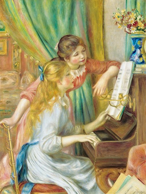 ピエール＝オーギュスト・ルノワール《ピアノを弾く少女たち》1892年　油彩／カンヴァス　オルセー美術館、パリ🄫 GrandPalaisRmn (musée d'Orsay) / Hervé Lewandowski / distributed by AMF