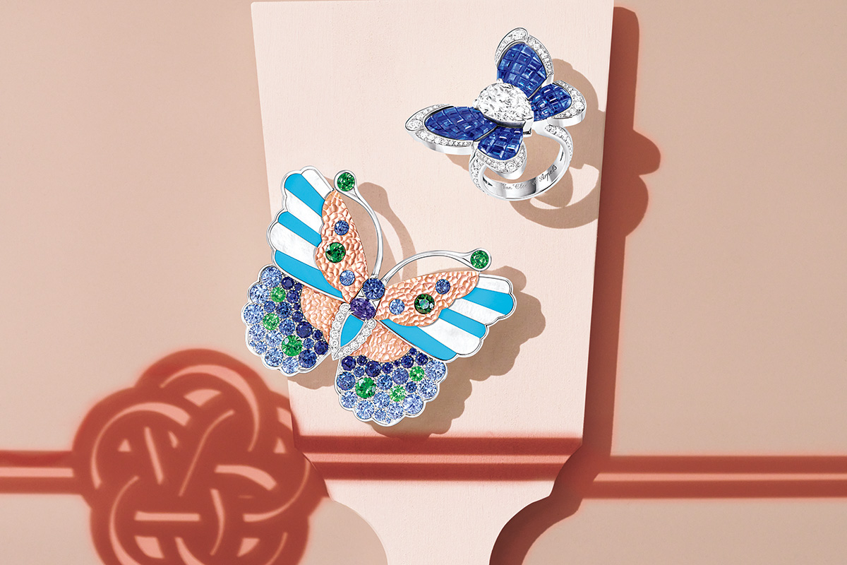 ヴァン クリーフ&アーペル」が愛する蝶が未来へと羽ばたく色彩豊かな