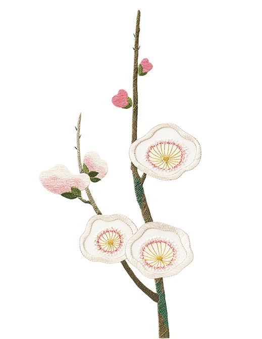 「絹糸に託すいのちの輝き」1月「気配」