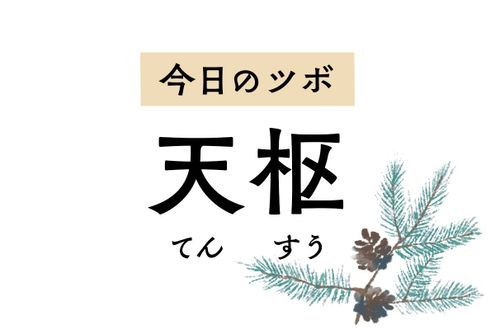北斗七星の名を冠した「天枢」は、便秘や下痢など腸の不調や月経痛を軽減します