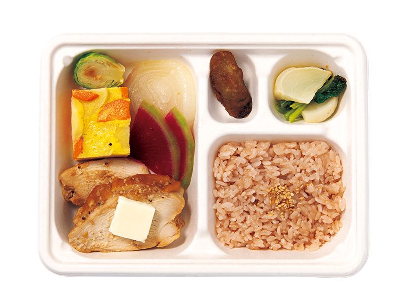 秋川牧園鶏むね肉の味噌バター焼き弁当