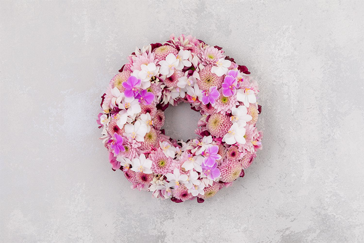 1月の生花のリース。