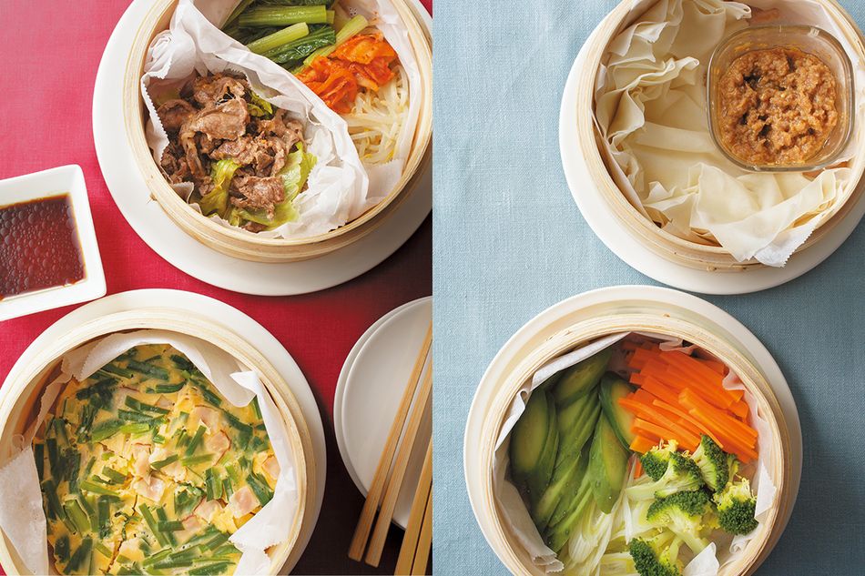 2段で蒸せばボリュームある料理が同時に完成。おもてなしにもぴったりのせいろ蒸しレシピ