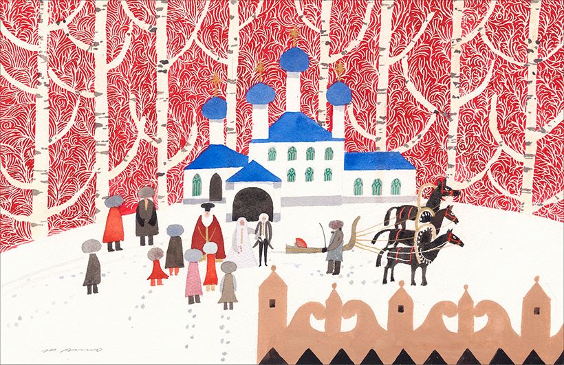 『歌の風景』2001 年 (講談社) 所蔵:津和野町立安野光雅美術館 ©空想工房