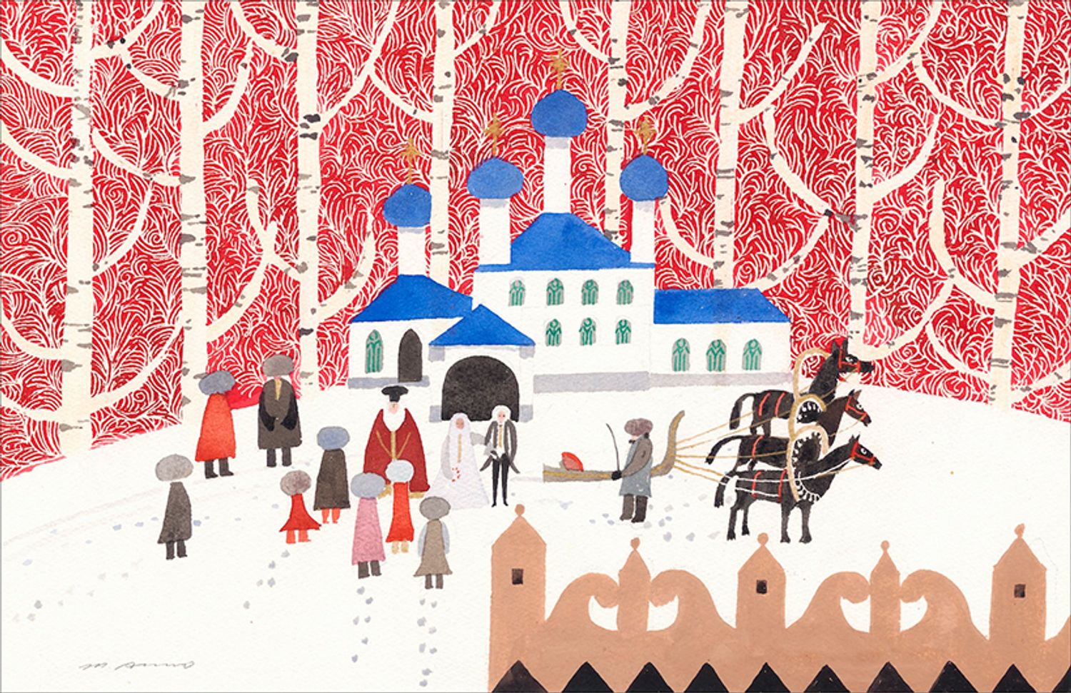 『歌の風景』2001 年 (講談社) 所蔵:津和野町立安野光雅美術館 ©空想工房